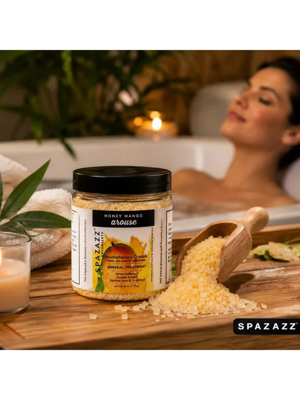 Aromatherapy Spa Salt Crystal Sampler Pack for Hot Tubs & Relaxation Therapy